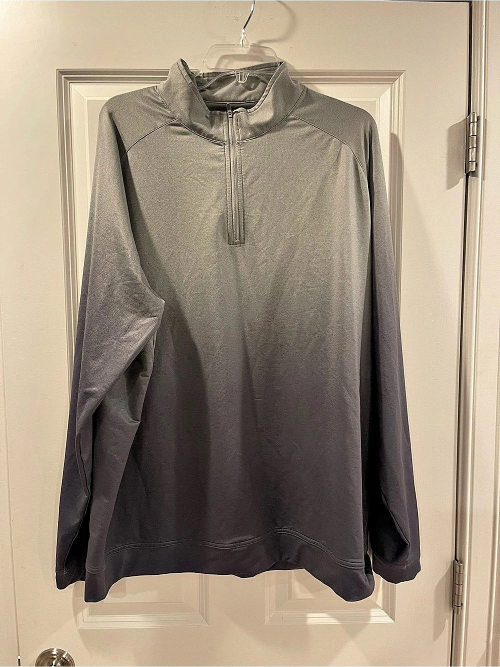 Peter Millar Quarter-Zip Pullover in Gray XXL Like New